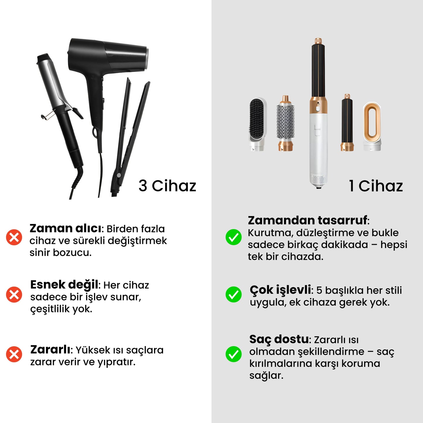 L'Oasis AirStyle™ 5'i 1 Arada Saç Şekillendirici